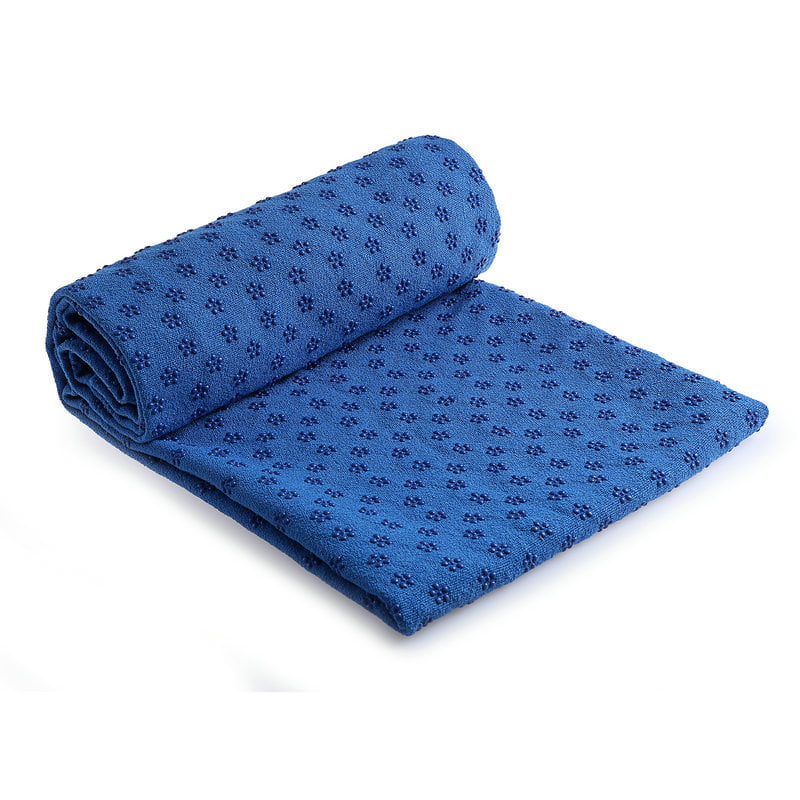 Non Slip Yoga Towel Yoga Mat Cover Hot Rubber Particles Sport Travel Exercise 