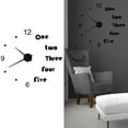 thumbnail image 3 of Oubit Wall Decor,Acrylic Wall Clock DIY Wall Clock Sticker Clock Masterfully Created, 3 of 9