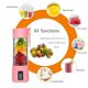 thumbnail image 3 of Portable Personal Size Blender with Sponge Brush, USB Rechargeable Mini Juicer Blender for Smoothies and Shakeson Travel Sports Kitchen, 3 of 5