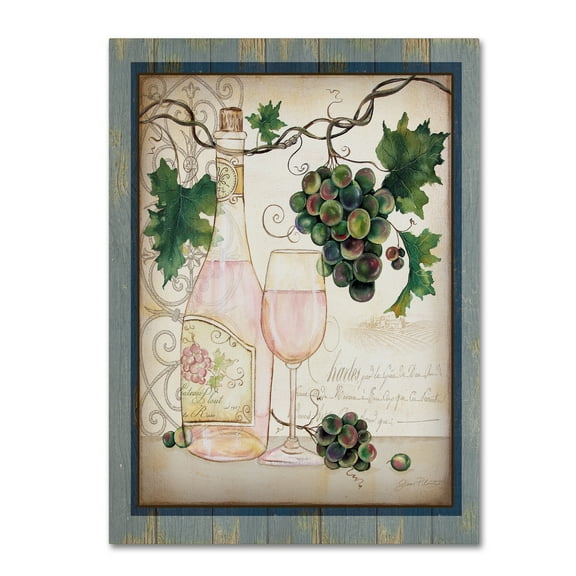Trademark Fine Art 'Chateau Plout Wine 3' Canvas Art by Jean Plout