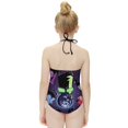 thumbnail image 4 of Invader Zim Alien Gir Children's One-piece Swimwear Halterneck Swimsuit Summer Beach Girl's Bathing Suits Breathable Beachwear, 4 of 7