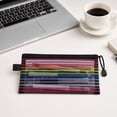 thumbnail image 2 of Yhmxh Zipper Mesh Pouch, Rainbow Stripe Storage Pencil Pouches, Transparent Nylon Mesh Pen Pencil Case, Multipurpose Pencil Pouch for Office Supplies, Stationery, Cosmetics Travel Accessories, 2 of 7