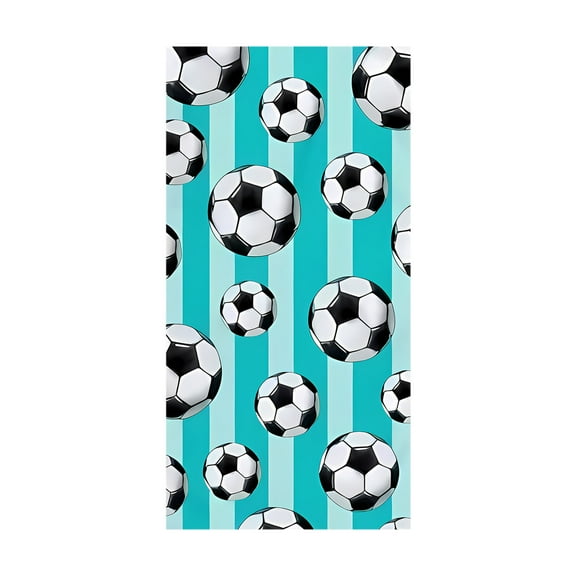 Kedshhgu Soccer Ball Beach Sand Free Towel, Printed Bath Towel Vacation Absorbent Bath Towel, Quick Dry Microfiber Bath Towel for Travel Pool Camping Sports Beach Accessories