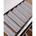 thumbnail image 3 of Pink Green Blue Stair Treads Non Slip for Steps Colorful Strip 4 Pcs Reusable Adhesive Stair Runner Mats for Dogs Elders Carpet Treads Rugs for Staircase 8x30 In, 3 of 7