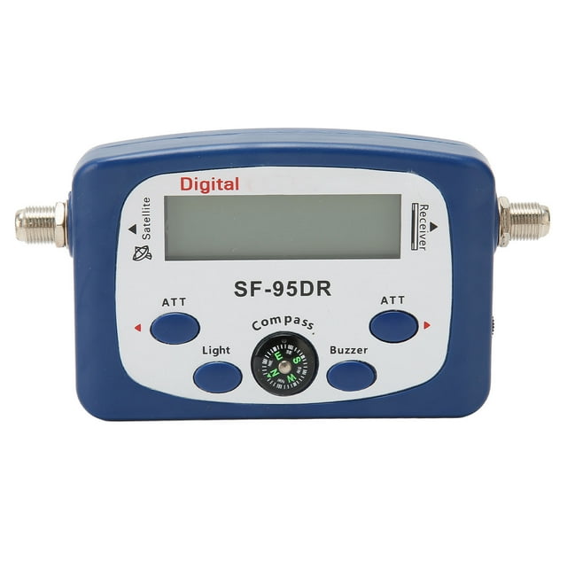 Buscador de señal de TV: medidor de intensidad de señal de antena de TV de alta sensibilidad profesional con brújula y sonido para red.