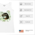 thumbnail image 6 of Velociraptor Jungle Women's Tank Top Dinosaur Hunter Jurassic Period Raptor Reptile Dino Tropical Paleontology, 6 of 7
