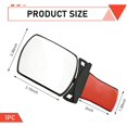 thumbnail image 2 of Car Interior Rearview Baby Mirror, Wide Angle Convex High-definition Curved Rotatable Rear Seat Infant Observation Assist Tool, Universal for Most Cars (White) -, 2 of 6