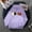 Purple, variant on jsaierl Hooded Sweatshirt for Women Chicken Graphic Hoodie Top Long Sleeve Lightweight Loose Pullover Sweatshirt with Pocket