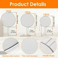 thumbnail image 2 of Evjurcn 3-Piece Stainless Steel Splatter Guard Set (13", 11", 9.8") Fine Mesh Cover, Grease & Oil, Splatter Screen for Frying Pan, Cooking Pots, with Comfort Grip Handles, 2 of 7