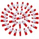 thumbnail image 1 of 50pcs Christmas Snowflake Mini Wooden Clips Mini Clips For Name Tags And Crafts(red), 1 of 5