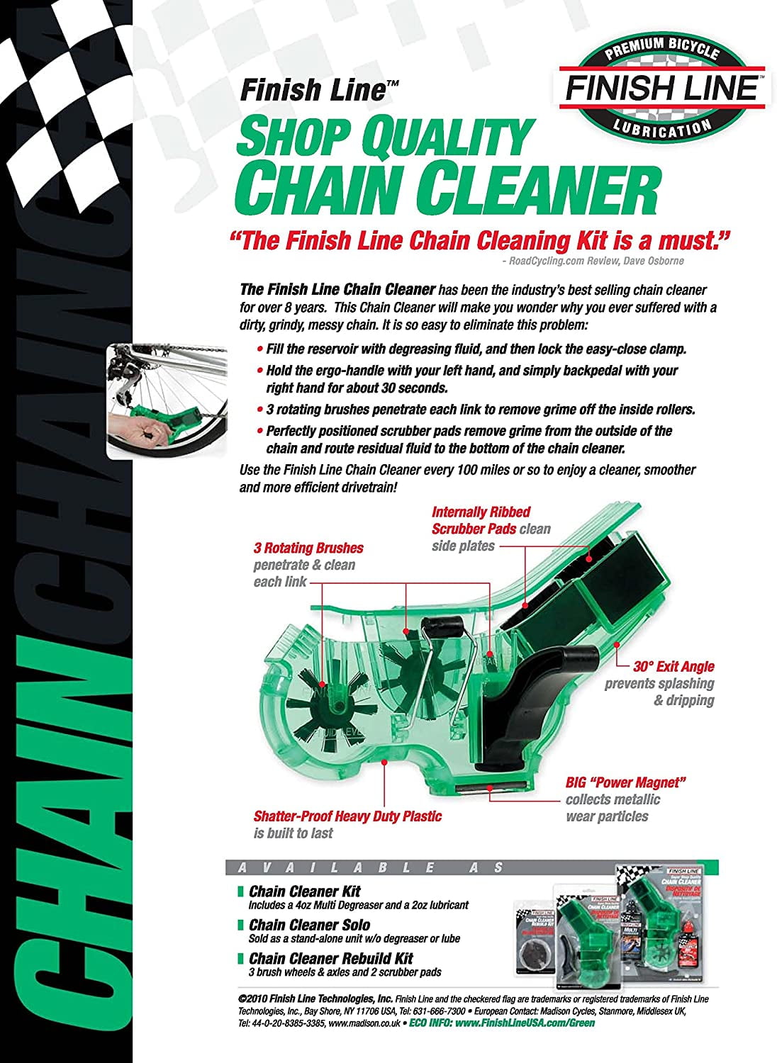 Finish Line Pro Chain Cleaner I Nyc Bicycle Shop