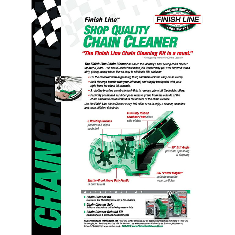  Premium Chain Cleaner Kit - Bike Chain Cleaning Brush