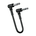 thumbnail image 1 of 15CM Instrument Cables Guitar Patch Cables for Bass Keyboard Effect Pedals (Black), 1 of 9