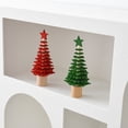 thumbnail image 6 of Yoyauz 3 Pcs Wooden Christmas Trees Tabletop Decoration Rustic Wood Christmas Trees Xmas Centerpieces Freestanding Table Farmhouse Xmas Centerpiece for Table Home Decor(Green, Red, Golden), 6 of 9