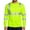 Fluorescent Green, variant on Men's Reflective Strip Long Sleeve Work T-Shirt Construction Workwear for Spring Fall Safety Wear,Saffron,M