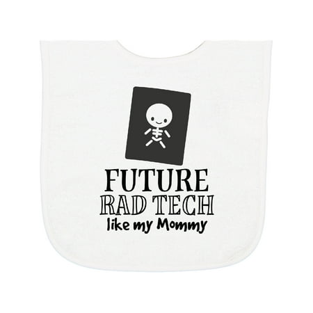 Inktastic Future Rad Tech Radiology Technician Like Mommy Baby Terry Cloth Bib