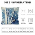 thumbnail image 5 of Creowell  Watercolor Abstract Blue Geometry Farmhouse Throw Pillow Cushion Modern Blue Geometric Art Lumbar Cushion Cover Chinoiserie Style Pillow Cases for Car Chair Sofa, 5 of 5