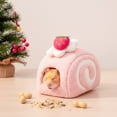 thumbnail image 7 of Plush Hamster House Small Animal Cage Small Pet Nest Pet Toy Hiding House Cute Desserts Cake Plush Hamster Bed for Rat, 7 of 7