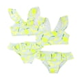 thumbnail image 3 of KYAIGUO 4-7T Kids Girls Sleeveless Ruffle Swimsuit Ruffle Bathing Suit Toddler 2-Piece Tankini Sets Swimwear, 3 of 8