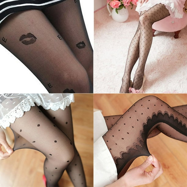 2 Pcs Versatile Pantyhose Silk Tights Stylish One-piece Stockings (