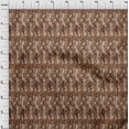 thumbnail image 4 of oneOone Rayon Brown Fabric Asian Kilim Diy Clothing Quilting Fabric Print Fabric By Yard 56 Inch Wide, 4 of 5