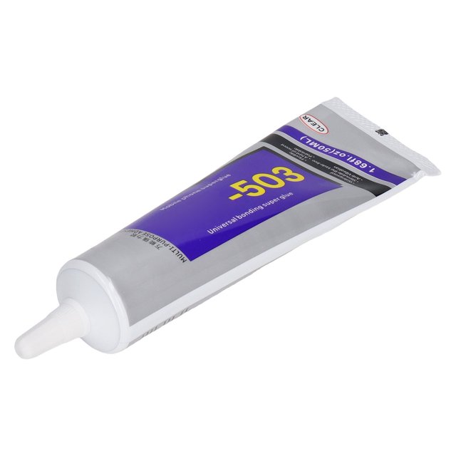 2 Pcs 50ml Super Colle, Adhésif en Silicone Cyanoacrylate à Polymérisation Rapide, Aiguille à Ouverture Intégrée, pour Réparation de Produits Électroniques, Bijoux