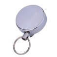 thumbnail image 3 of Llavero Retráctil Con Fuerte Cuerda De Acero Inoxidable De 60cm Tarjetero Metálico Ideal Para Pases De Seguridad, 3 of 7