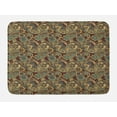 thumbnail image 1 of Paisley Bath Mat, Iranian Hippie Themed Spiritual Textured Floral Ornament Persian Artwork, Non-Slip Plush Mat Bathroom Kitchen Laundry Room Decor, 29.5 X 17.5 Inches, Chocolate Sand Brown, Ambesonne, 1 of 2
