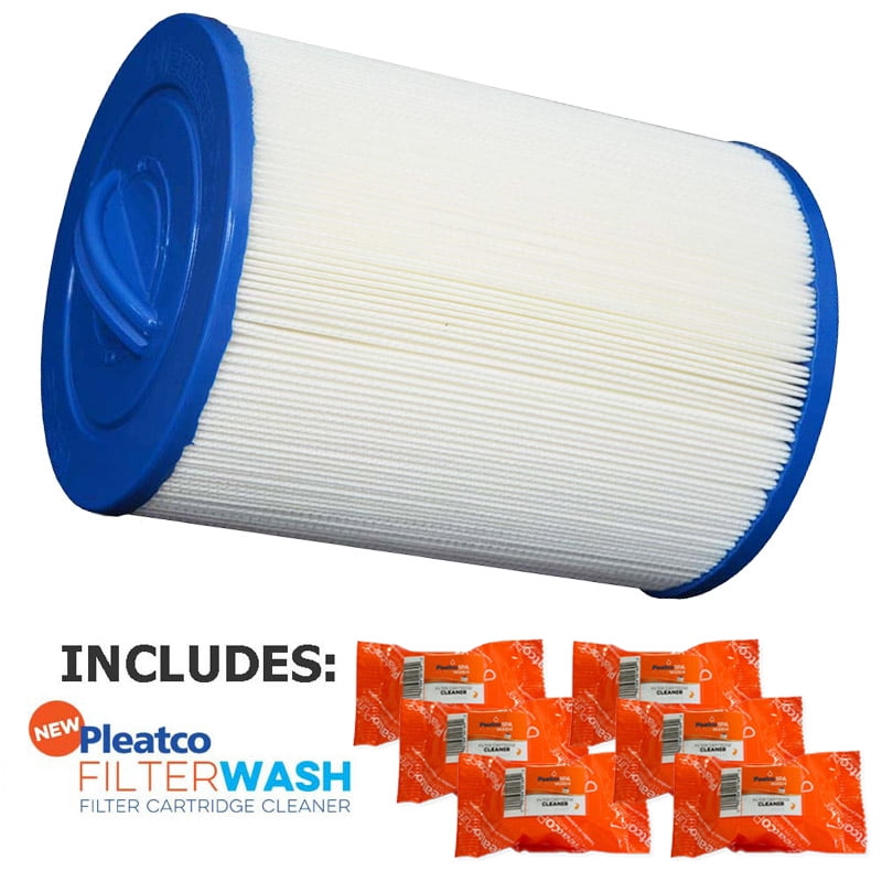 Pleatco PPG50P4 Filter Cartridge Top Load Sunrise Spas 6CH49 w/ 6x Filter Washes 