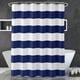 thumbnail image 1 of Decoración de baño estilo náutico, cortina de ducha con diseño clásico de rayas náuticas, construcción duradera, repelente al agua que garantiza la privacidad de su espacio íntimo, 1 of 5