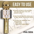 thumbnail image 5 of Mockins Gold Voice Recording Wireless Microphone | Built in Bluetooth Speaker ad Mic | Great for a Karaoke Party, 5 of 7