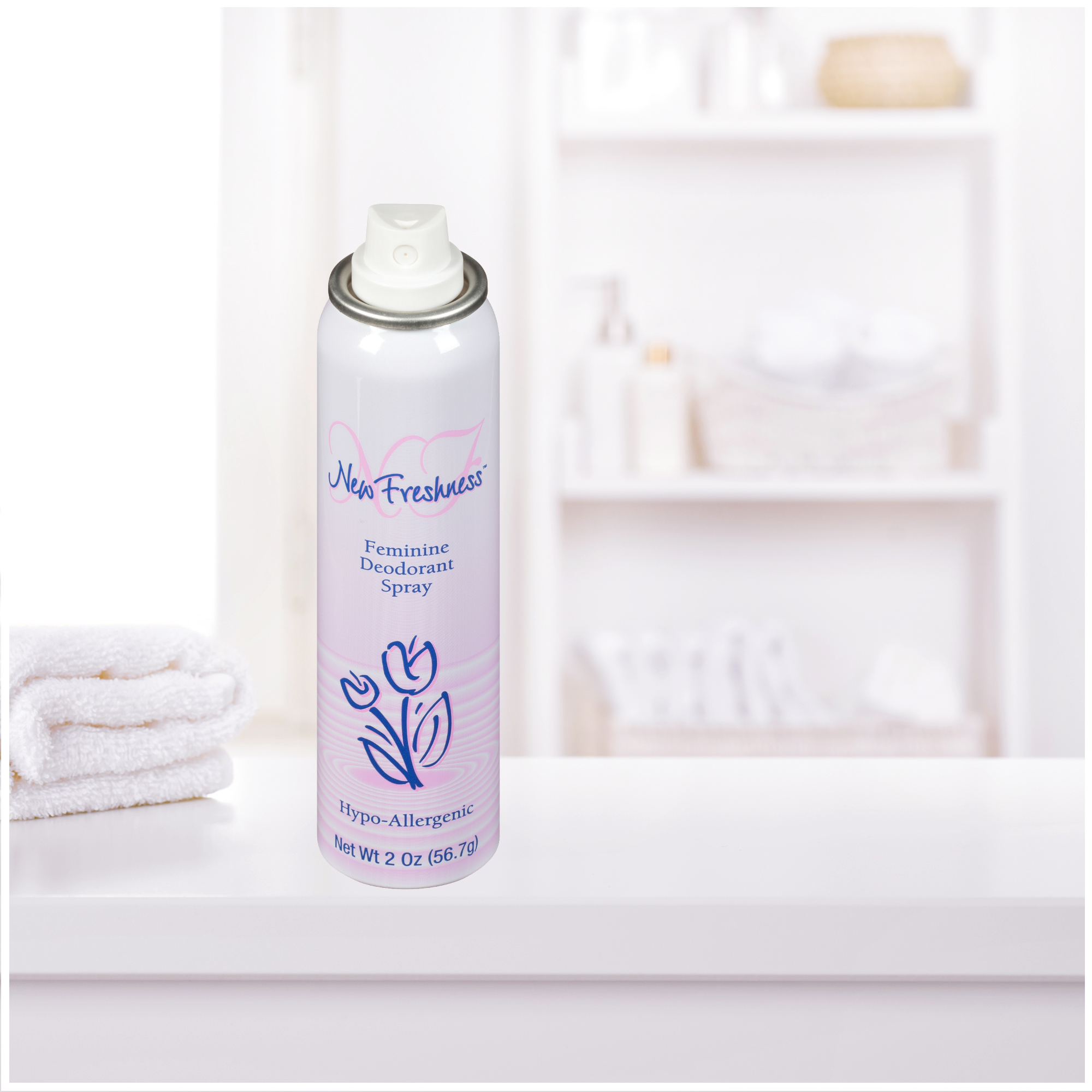 New Freshness Hypoallergenic Feminine Deodorant Spray, 2 Oz - image 2 of 12