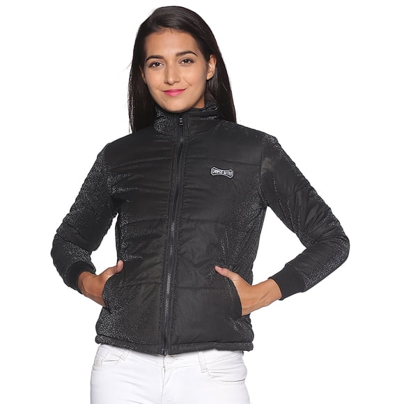 Women Solid Stylish Casual Bomber Jacket