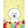 thumbnail image 1 of Bichon Frise Easter Egg Hunting Drapeau Jardin, 1 of 1