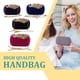 thumbnail image 3 of Bolso de mano moderno y funcional Qarigey para elegantes bolsos de noche azul pavo real blanco, 3 of 6