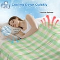 thumbnail image 3 of Sage Green Cooling Blanket,Lightweight Breathable Summer Throw Blanket with Double Sided Cold Effect,Grid Checkered Plaid Gingham Lattice Trellis Picnic Blankets Bed Sheet for Hot Sleepers 50"x60", 3 of 8