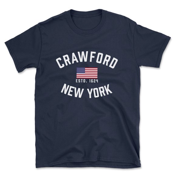 Crawford New York Patriot Men's Cotton T-Shirt