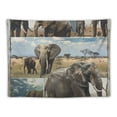 thumbnail image 5 of Orinice Elephants Tapestry Wall Hanging Unique Style Graphic Tapestries Home Wall Decor Art for Living Room Bedroom Apartment Farmhouse Dorm 40x30inch, 5 of 6