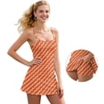 thumbnail image 5 of Garronmavis Orange Polka Dot Golf Tennis Dress for Women Sleeveless Scoop Neck Sports Workout Dress A Line Inner Shorts Summer Workout Dresses Athletic Sports Outfits, Size S, 5 of 7