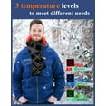 thumbnail image 4 of Heated Scarf for Men/Women with 5500mAh Battery, 7 Temperature Settings Battery Operated Heater for Winter, 4 of 7