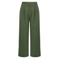 thumbnail image 6 of IDALL Wide Leg Pants Woman Dress Pants Women Womens Casual Wide Leg Dress Pants High Waist Tailored Down Pants With Pockets High Waisted Pants Womens Pants A L, 6 of 8