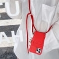 thumbnail image 1 of Luxuly Simple Card Bag Strap Cord Chain Phone Case For iPhone 14 13 12 11 Pro Max XR XS 8 7 Plus SE Necklace Lanyard Rope Cover RJ, 1 of 7