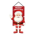 thumbnail image 1 of Christmas Hanging Flags Santa Claus Banner Party Decoration Photo Prop for Holiday Wall Hanging Backdrop, 1 of 6