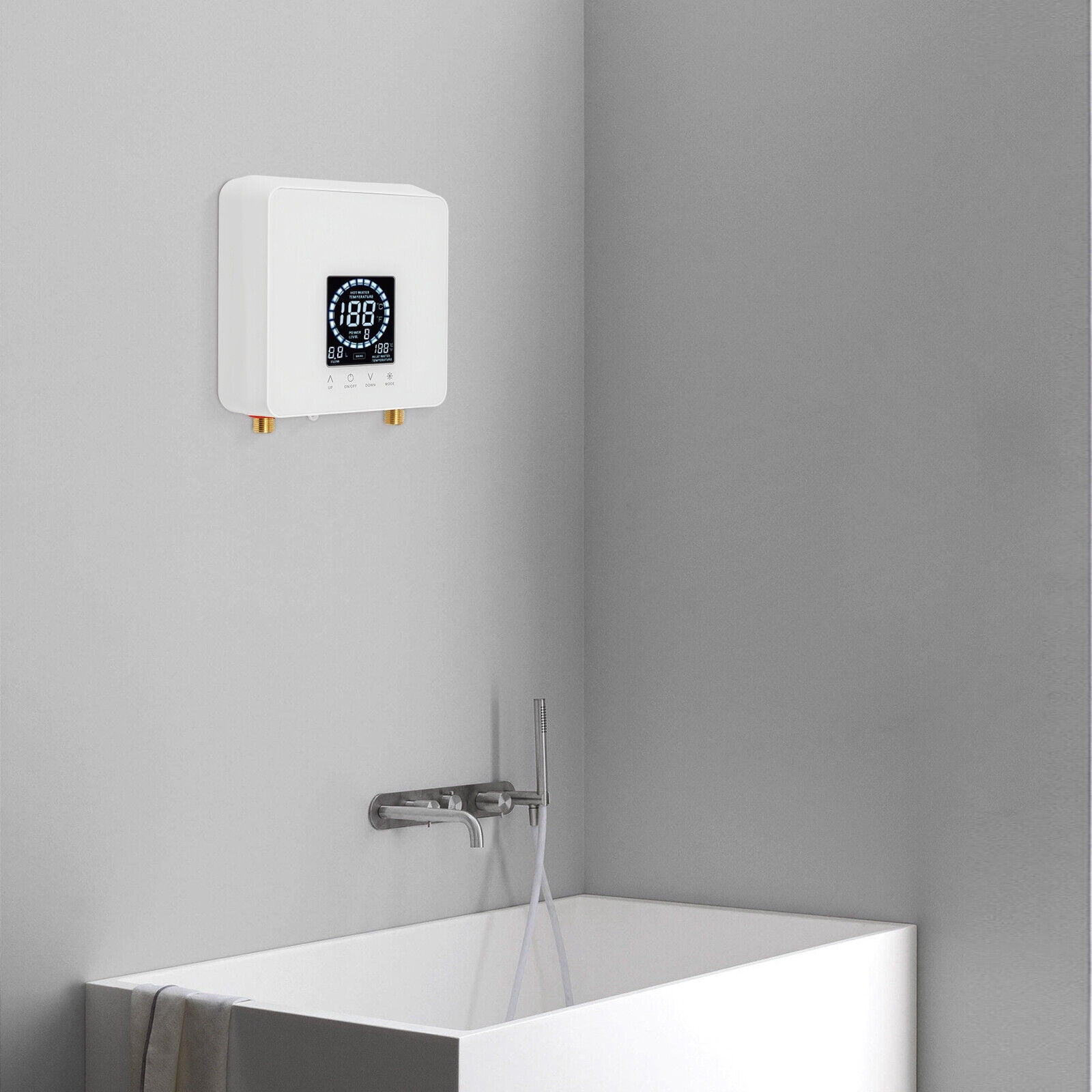 5500W Electric Tankless Water Heater Instant Under Sink for Bathrooms Shower