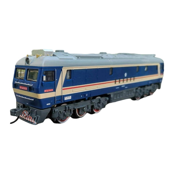 Tren de juguete para niños con luces y sonido, locomotora realista, decoración retro, tren con movimiento hacia adelante y hacia atrás para niños pequeños. Estilo A