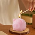 thumbnail image 4 of Luces LED, luces de cadena, lámpara solar, vela, decoraciones de iluminación, vela de aromaterapia de cerdito, regalo, estilo Ins, decoración del hogar, adorno de vela, productos de cera de cerdo, 4 of 6