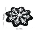 thumbnail image 3 of Qiulaii 3pcs Christmas Snowflake Floor Mat, Non-Slip Water Absorbent Entryway Rug, Festive Holiday Decor Bathroom Carpet, Washable Anti-Skid Doormat, 3 of 6