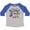 Heather and Royal, variant on Inktastic Thankful and Blessed Inspirational Saying with Flowers Boys or Girls Toddler T-Shirt