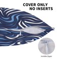 thumbnail image 5 of Multi-Size Linen Sofa Pillow Cover Invisible Zipper Open And Close Strong Use For Sofa Chair Garden Sofa Car Zebra Print Style Lightblue_4 18"X18", 5 of 8