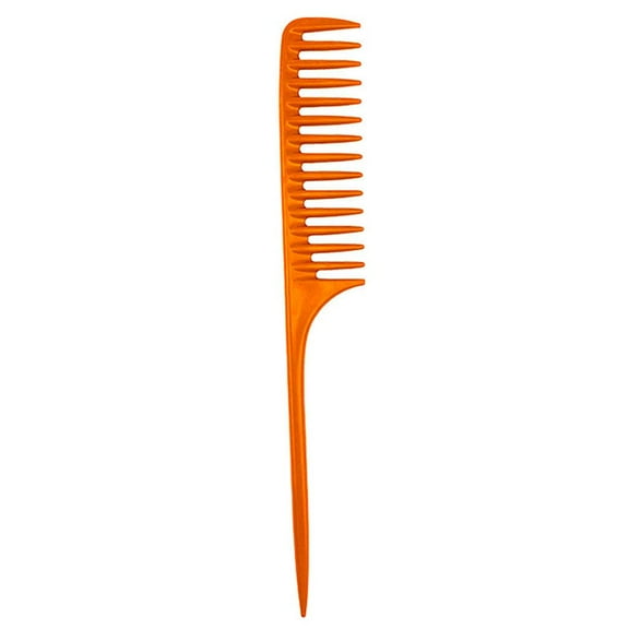 Wide Tooth Comb Detangling Hair Brush Hair Comb Suitable for All Kinds of Hair Wide Tooth Combs Barber Styling Comb for Women(Orange)